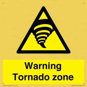 Warning Tornado zone